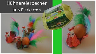 Hühnereierbecher aus Eierkarton [upl. by Kirbee]