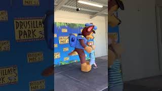 Meeting CHASE from PAW PATROL character performer live actors street performer Drusillas Park [upl. by Assert]