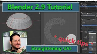 Glowbox 3D  Blender 29 Tutorial Quick Tips  Straightening UVs BeginnerIntermediate [upl. by Ilecara]