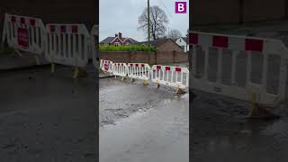 Bloxwich burst water main cause flooding [upl. by Hofstetter]