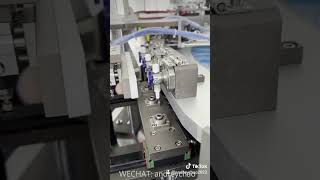 medical 3 way stopcock valve joint automatic assembling welding connecting making mould machine [upl. by Ettelrats572]