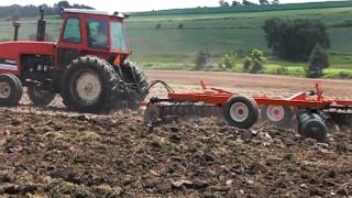 AllisChalmers 7020 amp Deutz Allis 2300 Disk [upl. by Atekram]