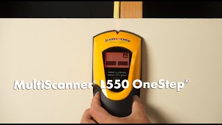 Zircon MultiScanner L550 OneStep Multifunction Wall Scanner and Stud Finder [upl. by Inhsor]