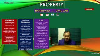 PROPERTY  CIVIL LAW  General PRINCIPLES  OWNERSHIP  Dean JOESANTOS B BISQUERA [upl. by Nord]