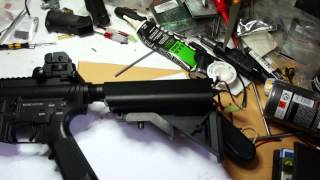 Airsoft review GampD DTW RIS CQBR PTW clone AEG [upl. by Vernor964]