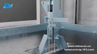 Elevator False Car  Working Platform for Elevator Installation  Idea Solution Safe and Save Cost！ [upl. by Oneg518]