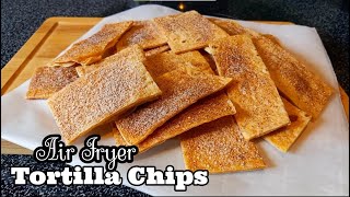 Air Fryer Tortilla Chips  Crispy Tortilla Chips Recipe [upl. by Hubsher]