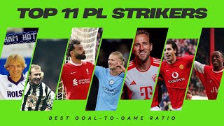 🏆 Premier Leagues Top 11 Deadliest Finishers ⚽ Erling Haaland Leads the Pack with Insane Stats [upl. by Arhez438]