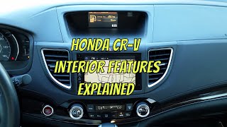 2015 Honda CRV Interior Features Explained [upl. by Hannad974]