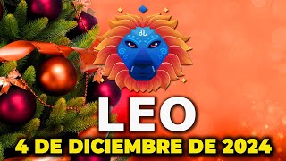 📞𝐄𝐒 𝐋𝐀 𝐋𝐋𝐀𝐌𝐀𝐃𝐀 𝐘 𝐏𝐑𝐎𝐏𝐔𝐄𝐒𝐓𝐀 𝐄𝐒𝐏𝐄𝐑𝐀𝐃𝐀🎇Leo♌Horoscopo de hoy 4 de Diciembre de 2024 Tarot [upl. by Otrebmal]