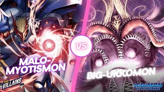 BT16 Myotismon vs Blue Ukkomon  Fun Decks with Potential  Digimon Card Game [upl. by Merle333]