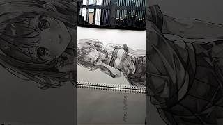 Anime Girl Drawing  anime art drawing animedrawing animegirl viralvideo viral shorts [upl. by Jacoby]