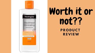 Toner for acneprone skin Do you need this neutrogena toner  Neutrogena blackhead toner [upl. by Nedyrb]