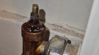 Leaking radiator valve 1 Minute Fix [upl. by Shaper]