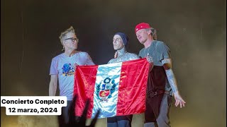 4K Blink 182  Concierto Completo  Lima Perú 🇵🇪 12 marzo 2024  Estadio San Marcos [upl. by Previdi]