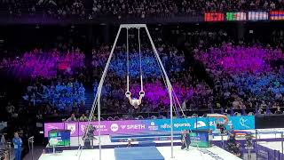 Eleftherios Petrounias🇬🇷  Rings Final🥈  2023 World Championship Antwerp  Score 15066 [upl. by Siladnerb]