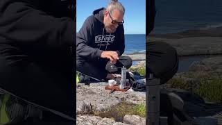 makawe kaffeehandwerk preparing a great espresso outdoors with Handpresso Pump espresso [upl. by Papst]