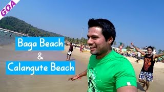 Baga and Calangute Beach  Distance  GOA  Touring Travellers [upl. by Anees]