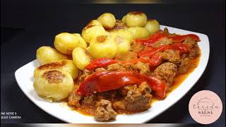 Carne de ternera guisada con patatas tal y como la hacían nuestras abuelas Tradicional [upl. by Tana]