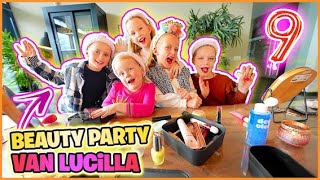 BEAUTY PARTY VAN LUCiLLA 💄  kinderfeestje 9 jr  Bellinga Vlog 3080 [upl. by Nayrbo128]