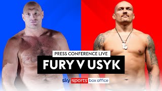 Tyson Fury v Oleksandr Usyk ⚖️  Live Press Conference [upl. by Nylauqcaj]