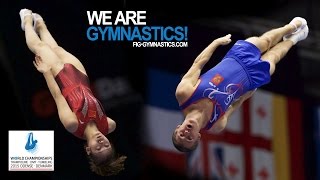 2015 Trampoline Worlds Odense DEN – Team Finals  ChinaRussia 22 [upl. by Ainoda]