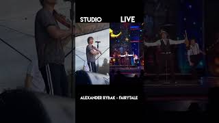 Alexander Rybak Fairytale studio version vs live performance [upl. by Seira]