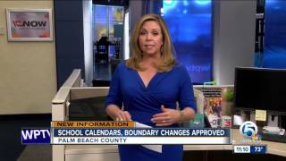 Palm Beach County school calendars boundary changes approved [upl. by Ahsenev]