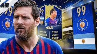 FIFA 19 TOTY MESSI REVIEW  99 TOTY MESSI PLAYER REVIEW  FIFA 19 ULTIMATE TEAM [upl. by Auoy]