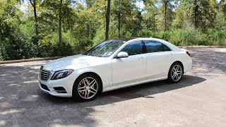 2014 MercedesBenz S550  Review in Detail Start up Exhaust Sound and Test Drive [upl. by Ainoda]