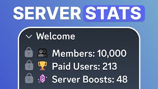 How To Setup Discord Server Stats [upl. by Glenn35]