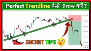 How to Draw Trendline Correctly  Trading Strategy  Trendline Strategy by Rajat Yadav [upl. by Ahseik213]