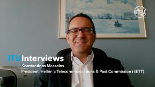 ITU Digital World Interviews Konstantinos Masselos President EETT [upl. by Adnilra]