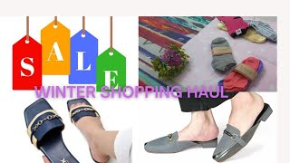 Winter Shopping Haul 2024 With TryOn  Pakistani Shoe Brand Shopping From Sale [upl. by Konikow]