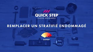 Remplacement dune lame de stratifié endommagée  Tutoriel QuickStep [upl. by Vowel887]