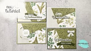 Aus 1 mach 4  Kartenhintergründe mit Designerpapier [upl. by Marys]