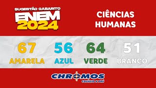 Gabarito ENEM 2024 CHROMOS  Prova Amarela Questão 67  Ciências Humanas [upl. by Raffo]