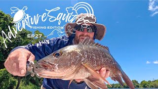 HINCHINBROOK MANGROVE JACK SESSION HIDING FROM THE WIND [upl. by Cuttie]