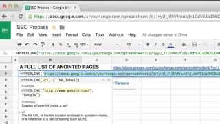 How to Create Hyperlinks in Google Sheets Using the HYPERLINK Function [upl. by Lilaj581]