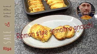 Roman style semolina gnocchi What a perfect vegetarian recipe [upl. by Bena143]