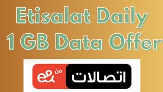 Etisalat sim ka monthly data offer package  Etisalat ka daily data offer package kaise lagaen [upl. by Xylon]