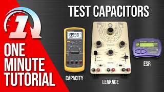 Quick Can You Test Capacitors for Capacitance Leakage amp ESR [upl. by Ecyaj]