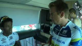 ORICAGreenEDGE Backstage Pass  Vuelta stage 6 [upl. by Mcgill]