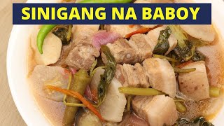 Paano Magluto ng SINIGANG NA BABOY  Pinaka Masarap na Sinigang [upl. by Arnoldo]