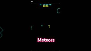 Asteroids vs Meteors arcade videogame vintagegaming retrocomputer asteroids [upl. by Nevaed]