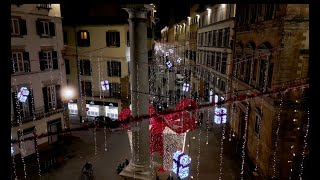 NATALE A FIRENZE 2023  VIA TORNABUONI E CUPOLA DEL BRUNELLESCHI  CON IL DRONE [upl. by Yclek371]