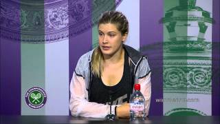 Eugenie Bouchard Post Final Press Conference [upl. by Bomke]