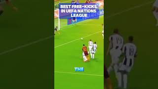 The Most Incredible FreeKick Goals in UEFA Nations League [upl. by Hiasi]