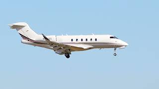 Netjets Bombardier Challenger 350 N758QS Landing at DFW Airport From Tulsa [upl. by Aime501]