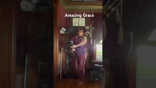 Amazing Grace played on Bagpipes by Coreyanne Armstrong for a client who requested it [upl. by Rikahs]